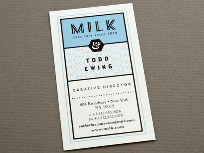 1 Side Name Card, Standard Size Fancy Card